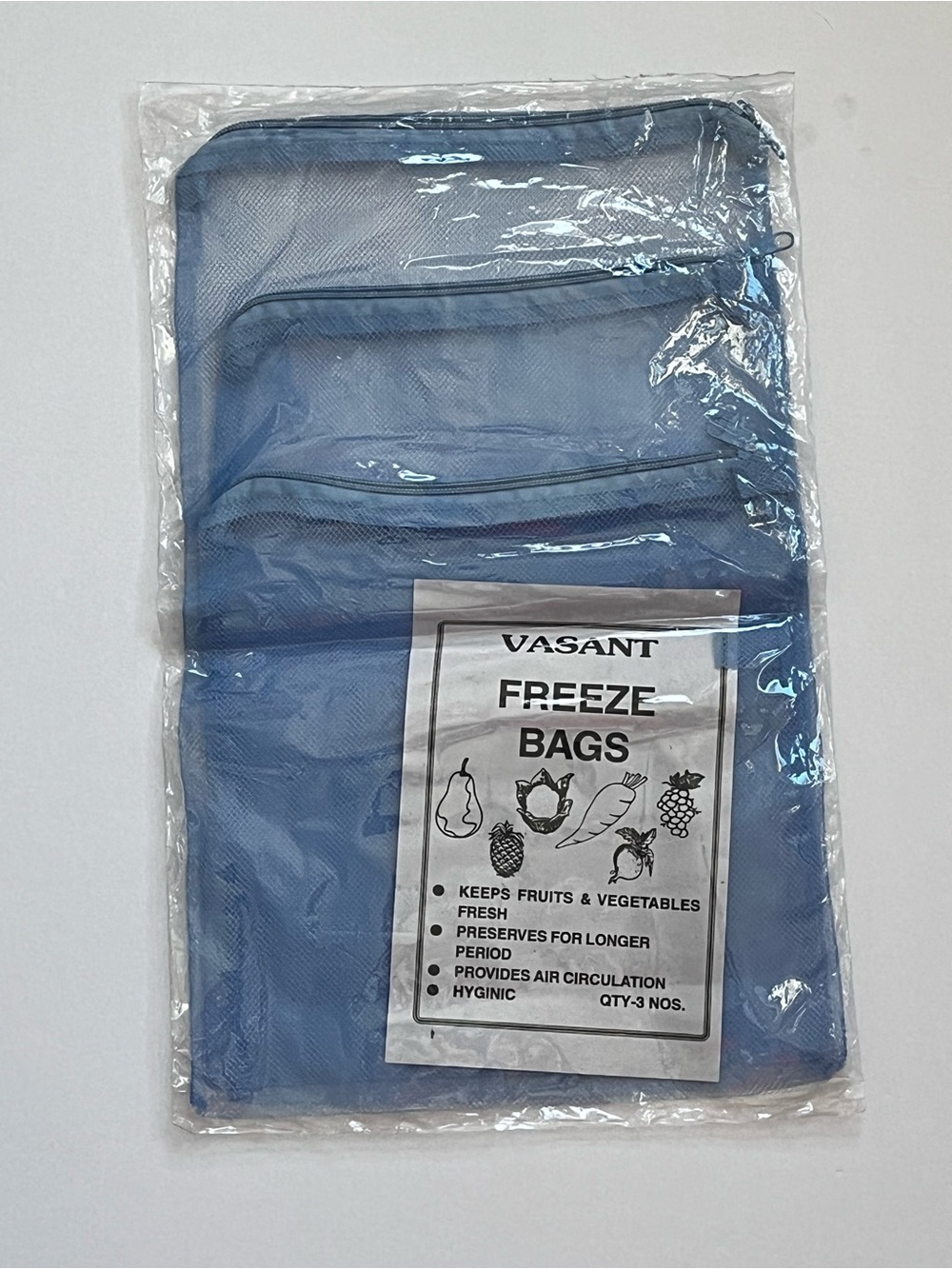 Mesh produce storage bags